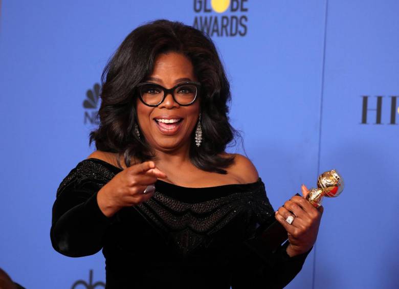 Oprah recibió un reconocimiento a su carrera en los Globo de Oro. FOTO Reuters