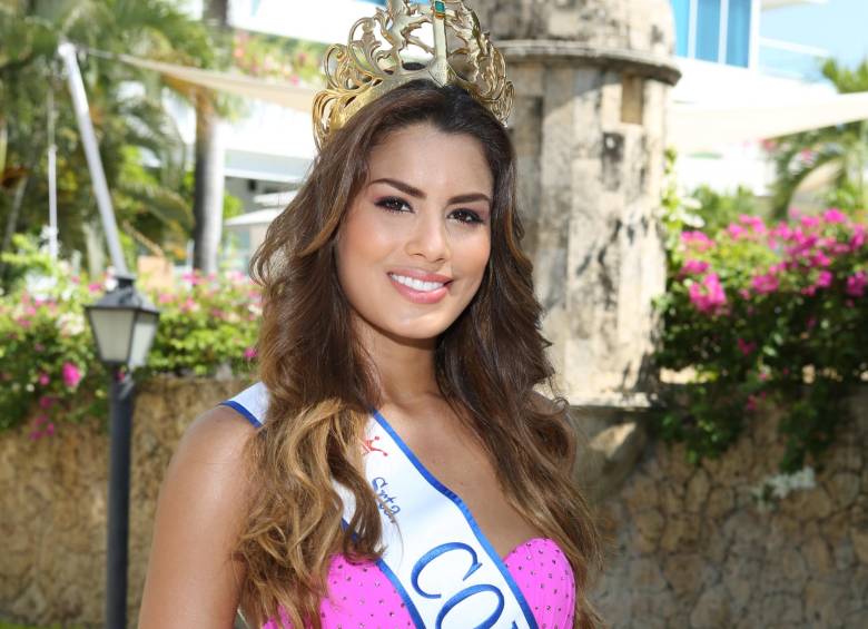 La Señorita Colombia 2014, Ariadna Gutiérrez, afirmó este lunes que no está pasada de peso como se está comentando. FOTO COLPRENSA