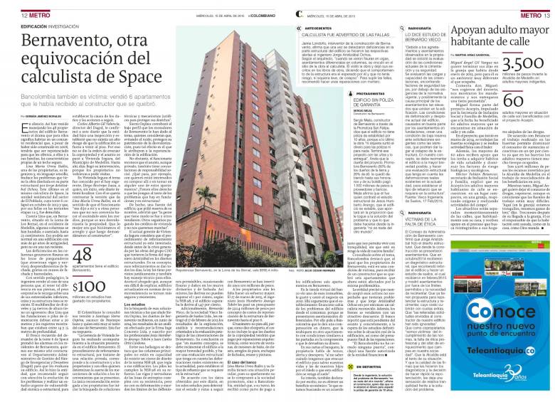 Susto por otro edificio en riesgo