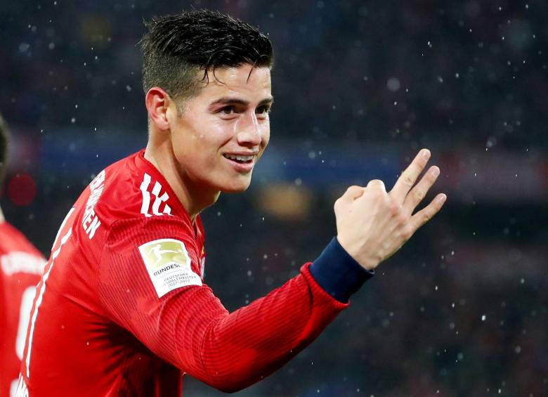James Rodríguez anotó tripleta con el Bayern Múnich. FOTO REURTES