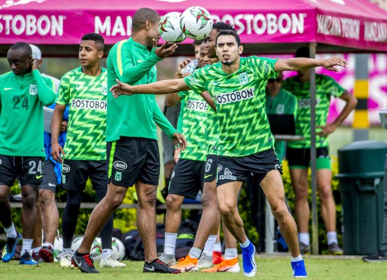Entrenamiento de Atlético Nacional en la sede de Guarne. FOTO JUAN ANTONIO SÁNCHEZ