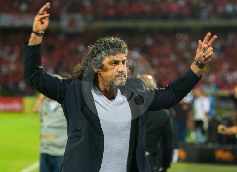 Leonel Álvarez, técnico de Independiente Medellín. Foto: Róbinson Sáenz