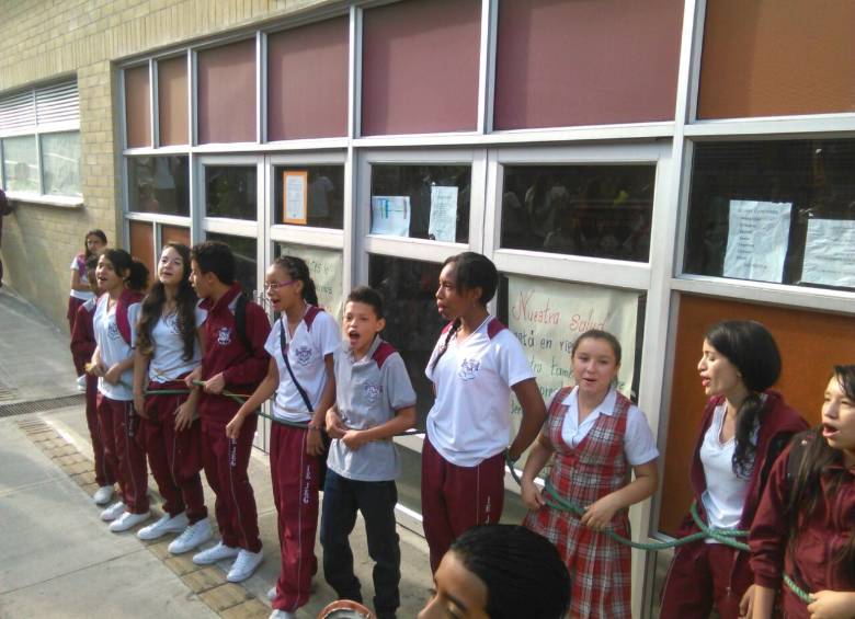 Cerca de 900 estudiantes hacen parte de la institución educativa Jorge Eliécer Gaitán. FOTO CORTESÍA