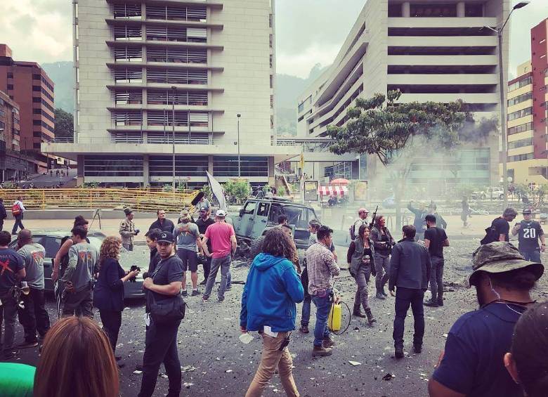 Mile 22, cuyo rodaje se hizo, en parte, en el Centro Internacional de Bogotá, está dirigida por Peter Berg. FOTO @markwahlberg