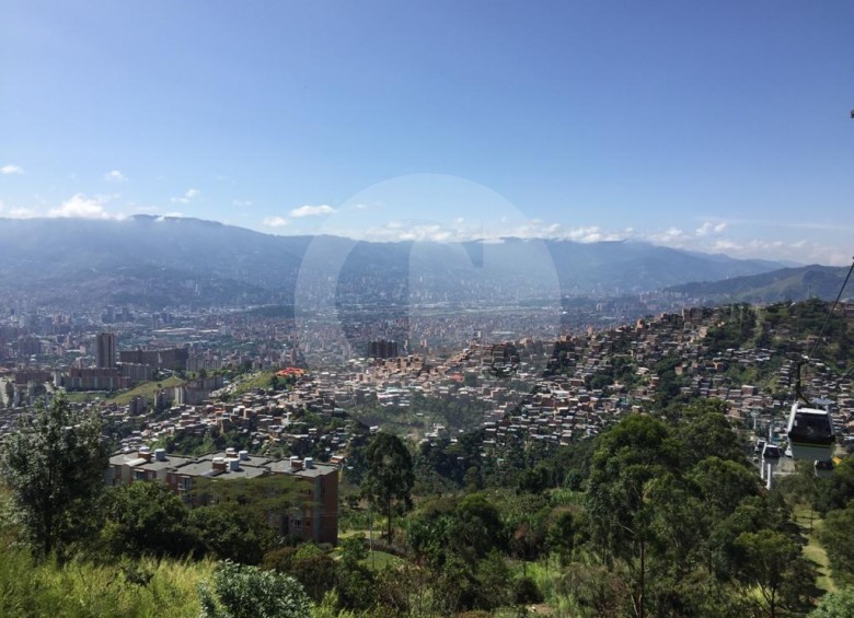 Sector La Aurora, en el occidente de Medellín. FOTO EDWIN BUSTAMANTE.