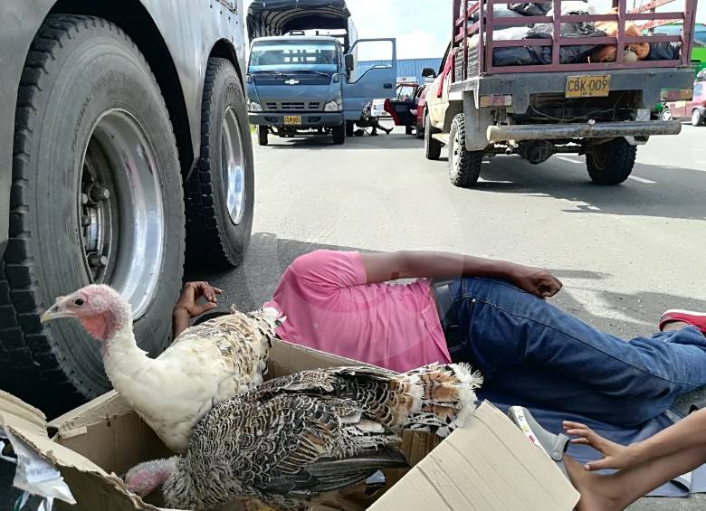 Las personas esperan a que abran el peaje Chaparral para poder seguir a Chigorodó y los otros municipios que están más al sur. FOTO MANUEL SALDARRIAGA