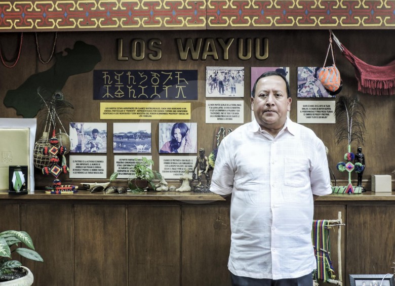 Weildler Guerra, antropólogo wayúu, exgerente del Centro Cultural del Banco de la República. FOTO santiago valenzuela 