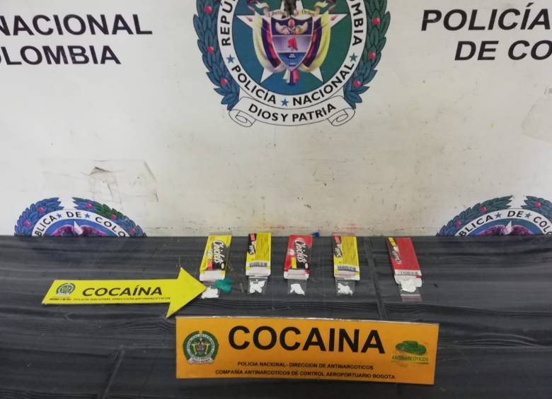 La droga incautada estaba camuflada en pastillas de chiclets. Foto: Cortesía
