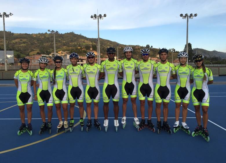 En la pista de Guarne se da inicio al patinaje carreras de Juegos. FOTO manuel saldarriaga