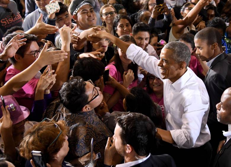 Barack Obama, expresidente de Estados Unidos, durante un acto de campaña demócrata en Nevada el 22 de octubre de 2018. FOTO: AFP