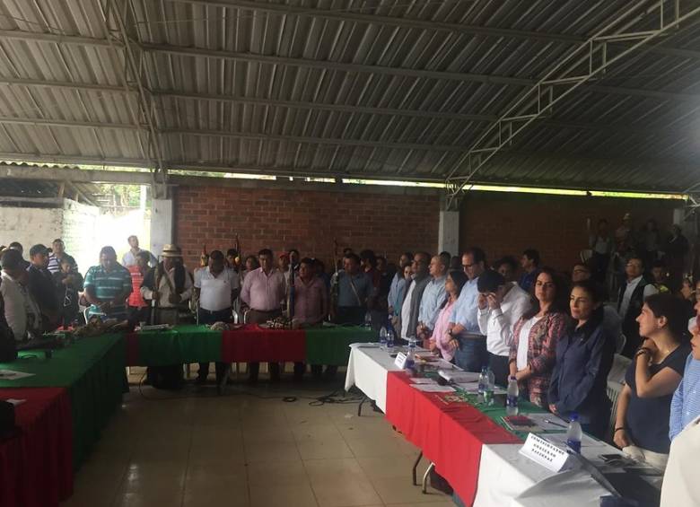Los indígenas están preparados para reunirse con el presidente Duque este martes. FOTO Colprensa