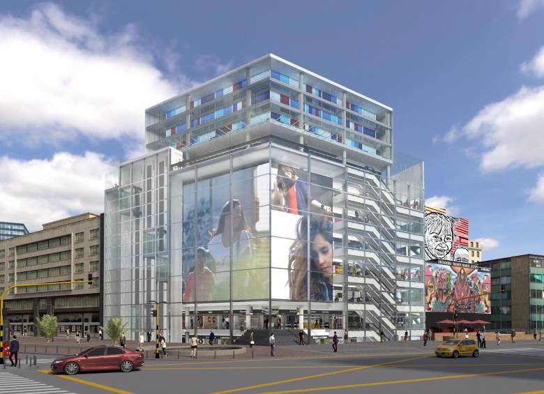 Este es el render del proyecto y es como se espera se vea el centro comercial luego de que se concluyan todas las obras de construcción de la empresa en el centro de la capital. FOTO Cortesía