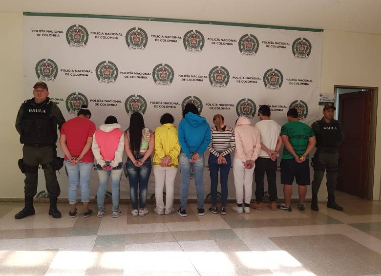 En los operativos se logró la captura de 15 personas. FOTO Cortesía Gaula