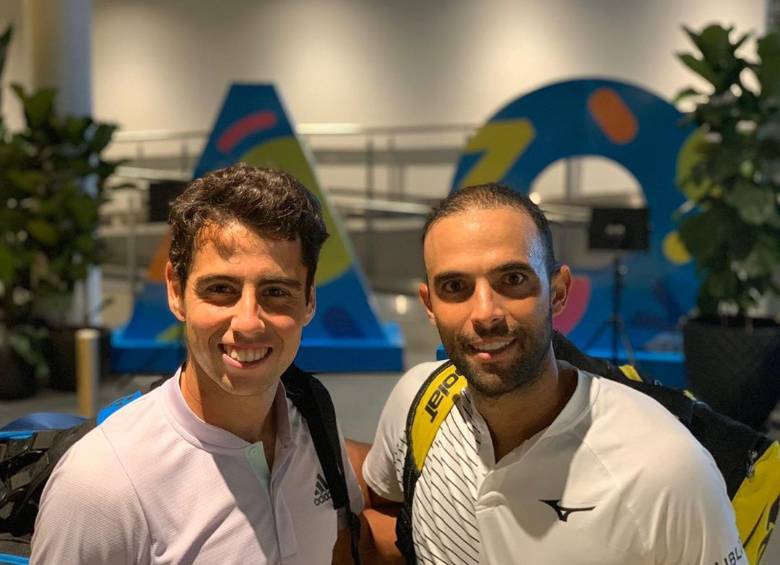 Jaume Munar y Juan Sebastián Cabal. FOTO: Fedecoltenis