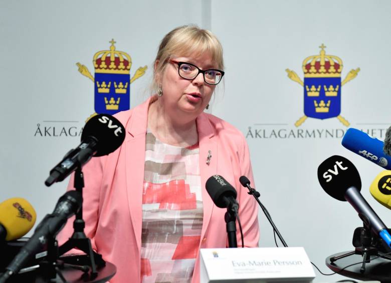 La fiscal superior adjunta de Suecia, Eva-Marie Persson. FOTO EFE