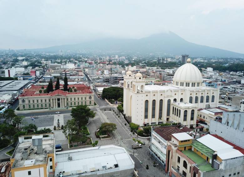 Imagen del centro histórico de San Salvador. Foto EFE