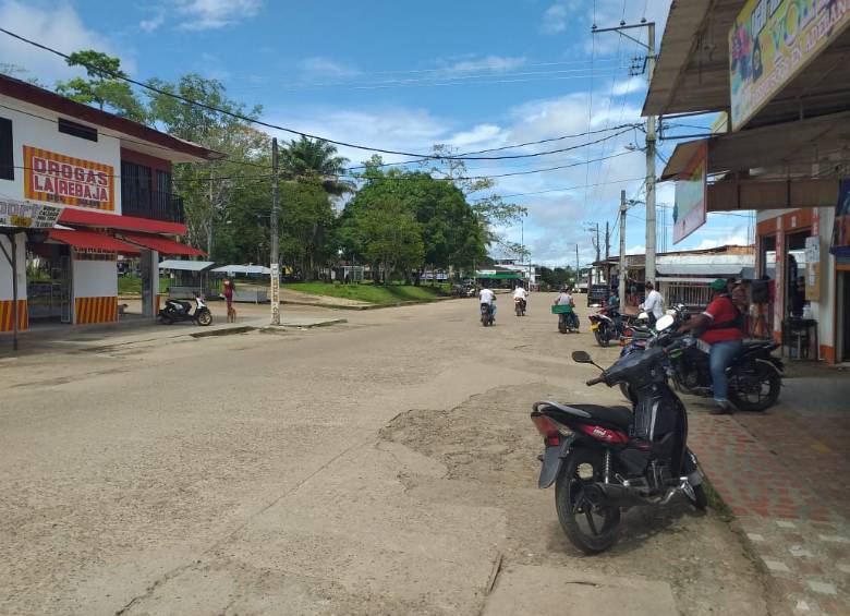 Así se veían esta mañana las calles de Puerto Leguízamo. FOTO Cortesía Alcaldía