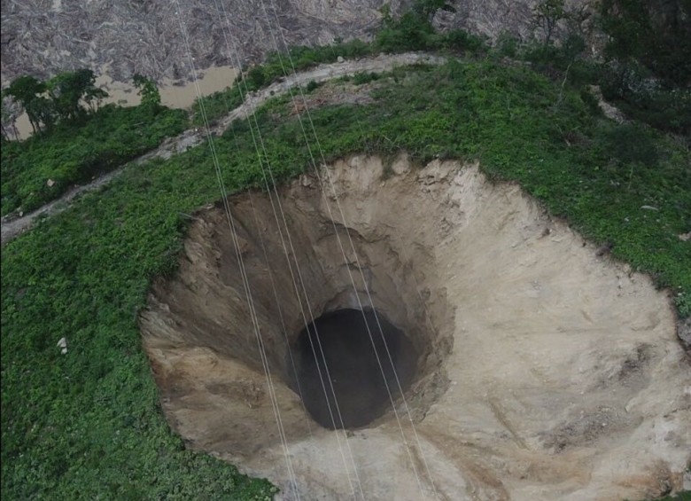Falla geológica en el norte de Antioqua afectó el túnel de descarga de Hidroituango. foto cortesía