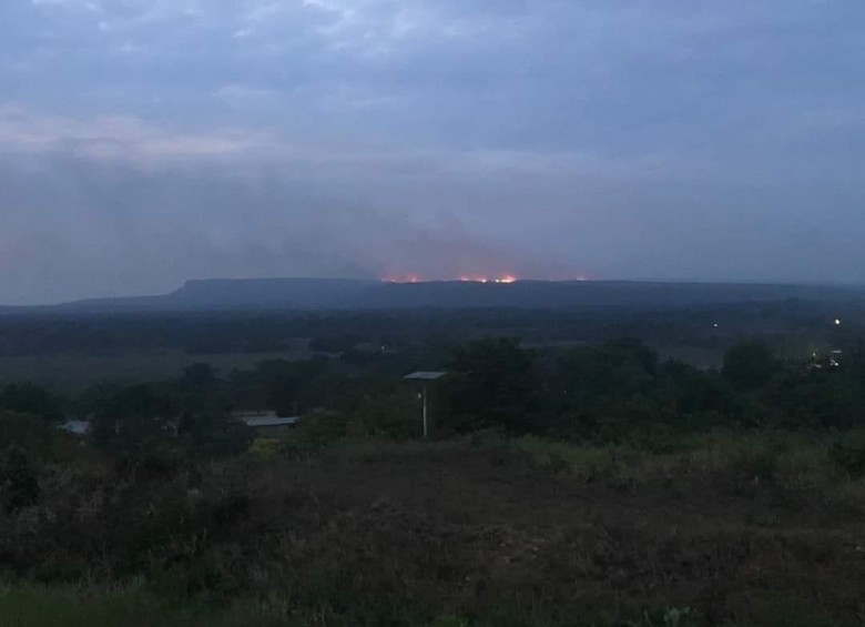 La Defensoría del Pueblo denunció la noche del sábado incendios en La Macarena. Foto: Defensoría