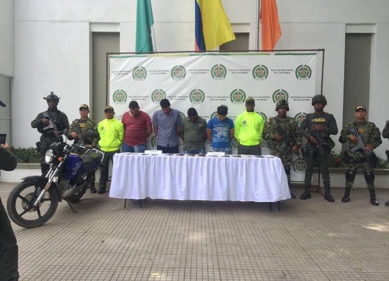 Las capturas se presentaron en Carepa, Antioquia. FOTO: Cortesía Ejército