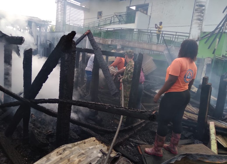 Incendio consumió varias casas en Riosucio, Chocó