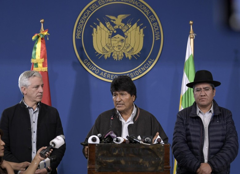 Morales dejó su cargo este domingo en medio de la convulsión social que se desató desde el pasado 20 de octubre. FOTO AFP