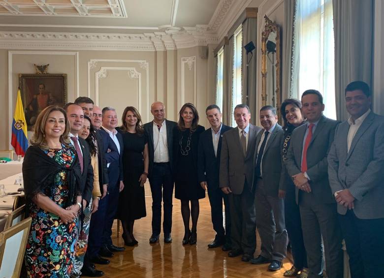 La bancada antioqueña de Gobierno se reunió ayer con el presidente Duque. Foto: Cortesía