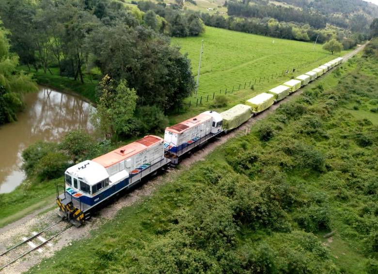 Aspecto de la operación del Consorcio Ibines Férreo entre Bogotá y Belencito. Foto: Cortesía Consorcio Ibines Férreo.