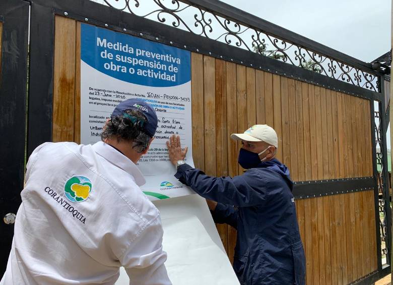 El proyecto estipulaba la construcción de 50 viviendas campestres en Santa Elena. FOTO CORTESÍA CORANTIOQUIA