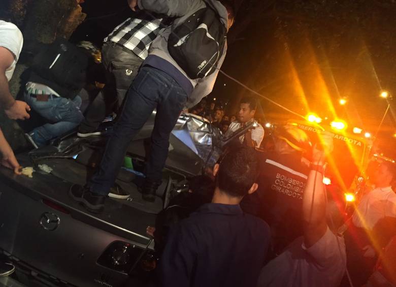 Pérdida total para vehículo que se accidentó en Girardota