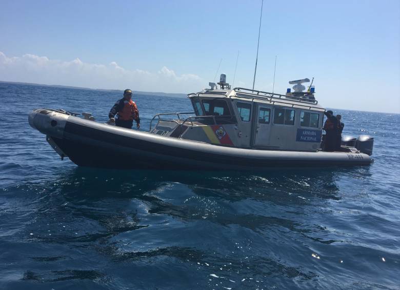 Imagen de un anterior operativo en el mar. FOTO Archivo Colprensa