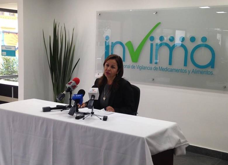 Blanca Elvira Cajigas directora del Invima. FOTO COLPRENSA