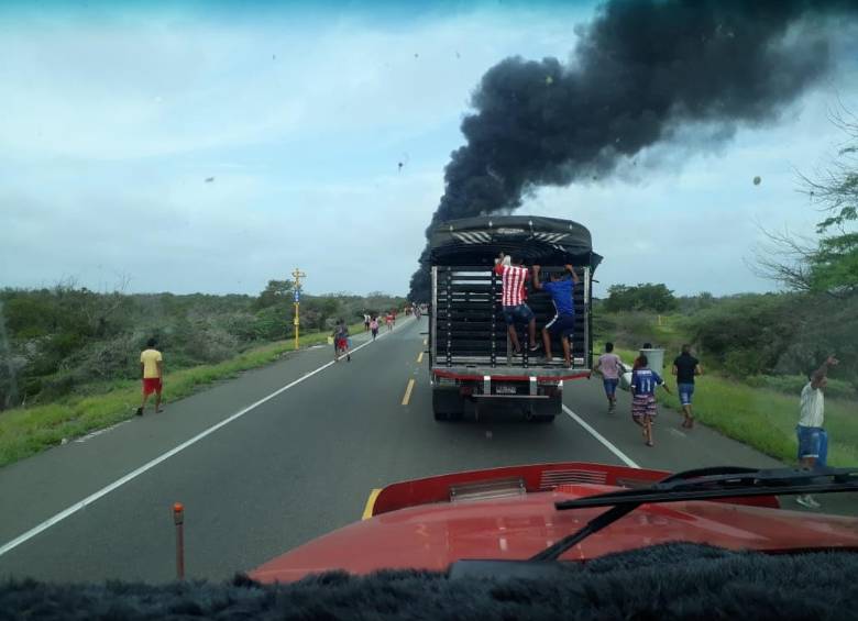 Ocho personas habrían fallecido instantáneamente en el lugar del accidente. FOTO Colprensa