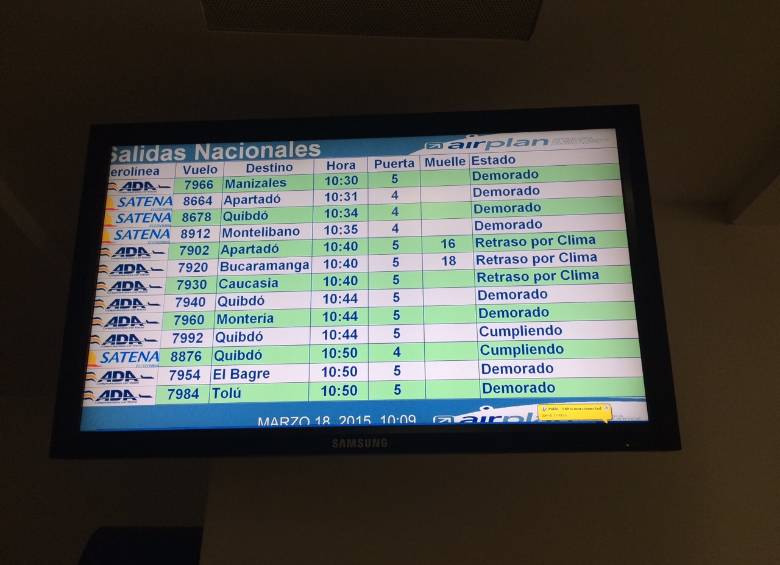 Manizales, Bucaramanga y Caucasia algunos de los destinos afectados por el cierre del Olaya. FOTO CORTESÍA