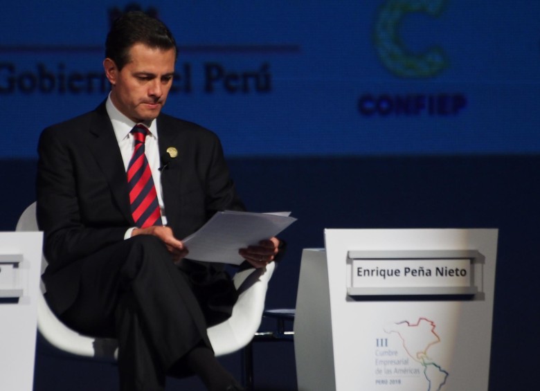 El expresidente de México, Enrique Peña Nieto, está salpicado en cuatro escándalos de corrupción. Uno de estos involucra a Pemex. FOTO Getty