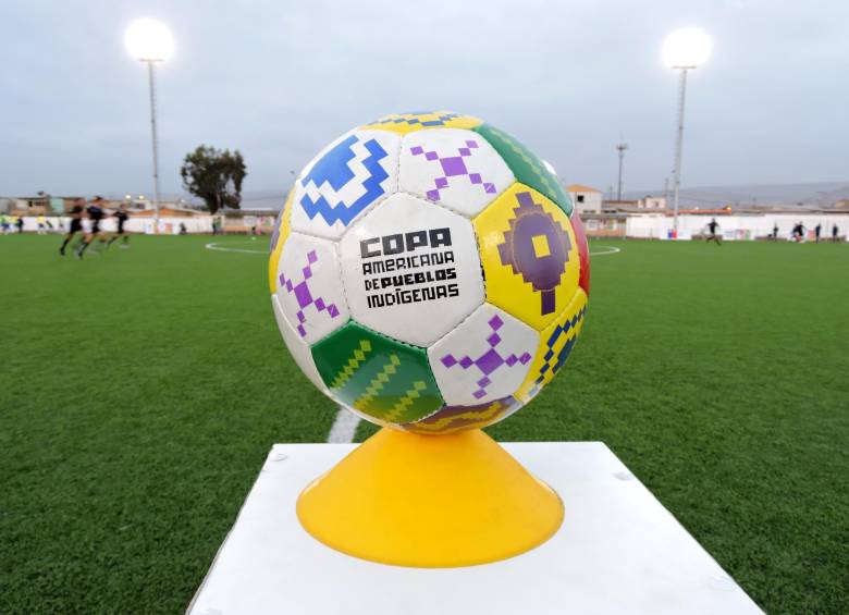 La Selección Colombia Indígena de Fútbol venció 2 a 1 a su similar de Argentina en el Estadio Canadela de la ciudad de Arica, en el marco de la Primera Copa América Indígena de Fútbol Chile 2015. FOTO COLPRENSA