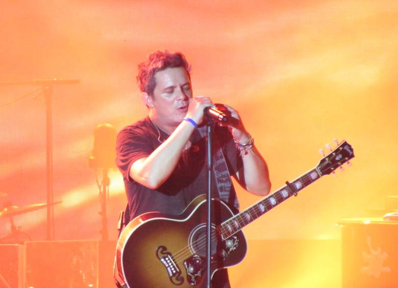 Imagen del primer concierto de Alejandro Sanz en Medellín en 2016. FOTO Claudia Arango Holguín