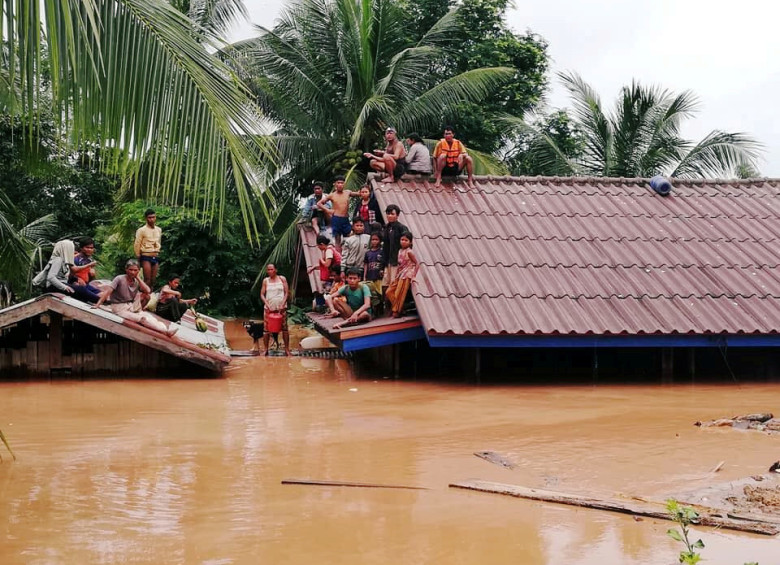 Inundaciones en Laos. FOTO: REUTERS