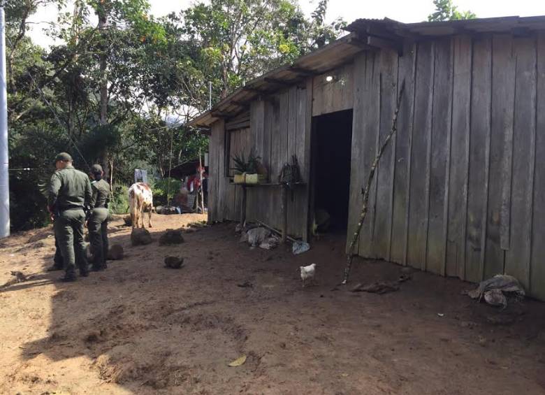 En esta casa fueron asesinados los cuatro menores de edad. FOTO cortesía la nación.com.co 