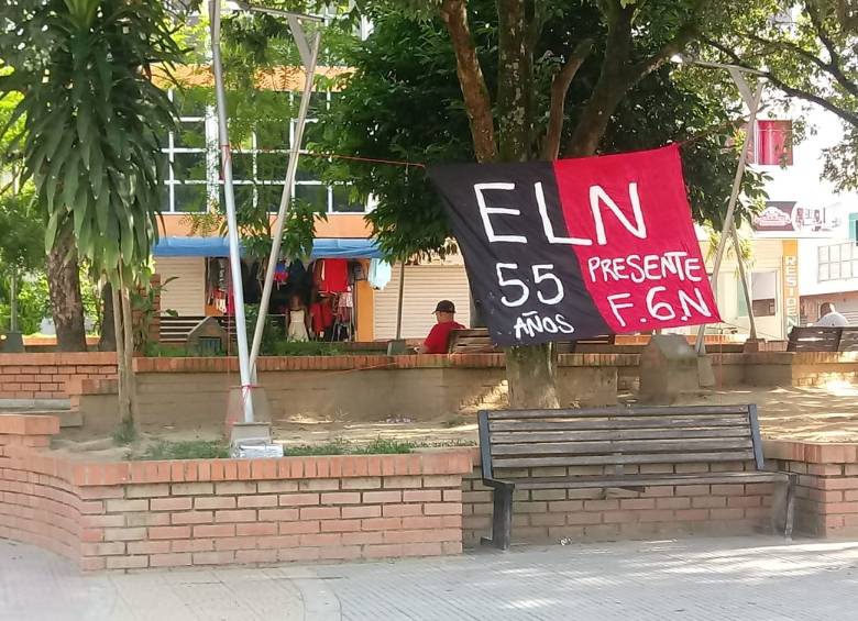 Bandera del Eln. FOTO: Cortesía