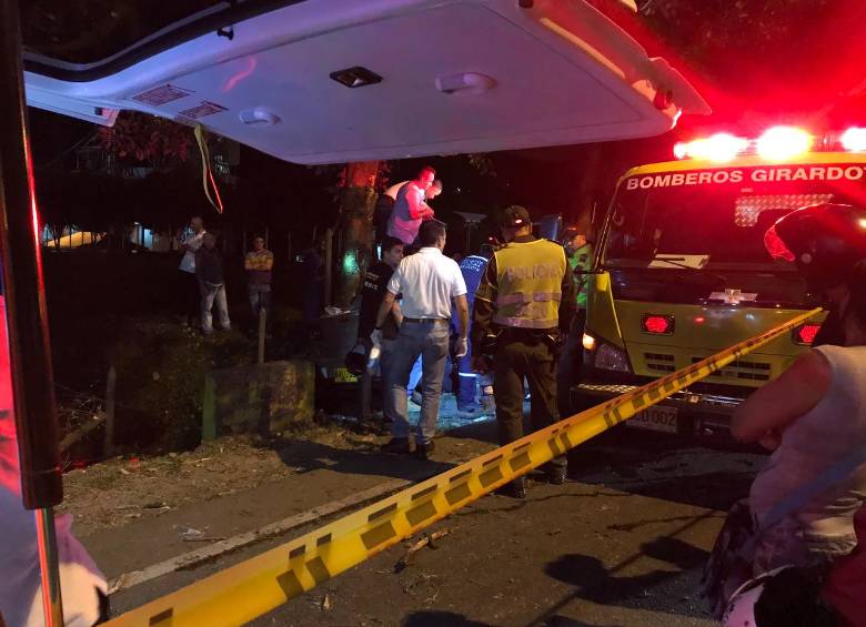 Pérdida total para vehículo que se accidentó en Girardota