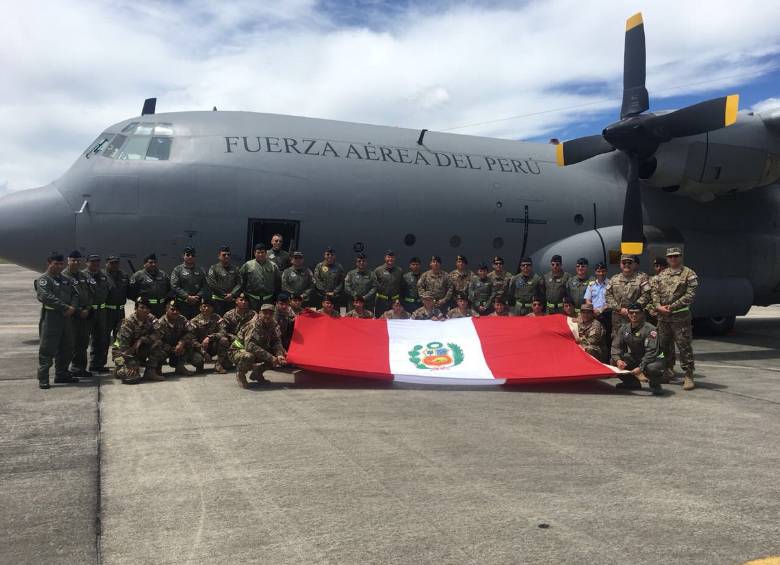 Hércules de la Fuerza Aérea de Perú. FOTO CORTESÍA FAC