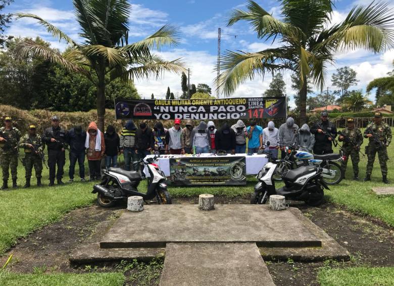 Los operativos contra “los Polacos” continúan en varios municipios. FOTO CORTESÍA