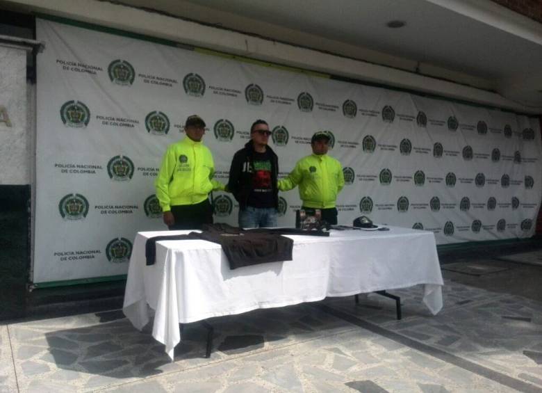 Fabian Enrique Vargas, sindicado de disparar a agentes del Esmad en las marchas del día del trabajo. FOTO Colprensa