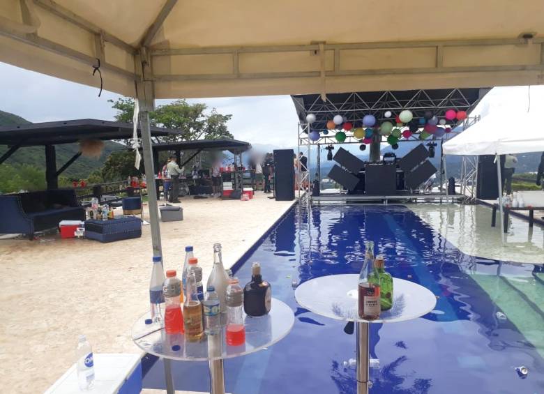 Fiesta en San Jerónimo reportada por las autoridades. Foto: Policía Antioquia. 