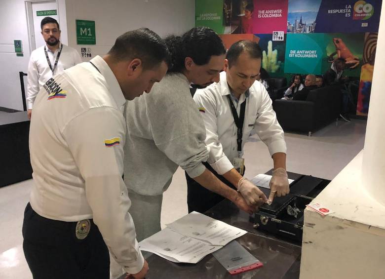 Registro de su ingreso al país. FOTO MIGRACIÓN COLOMBIA