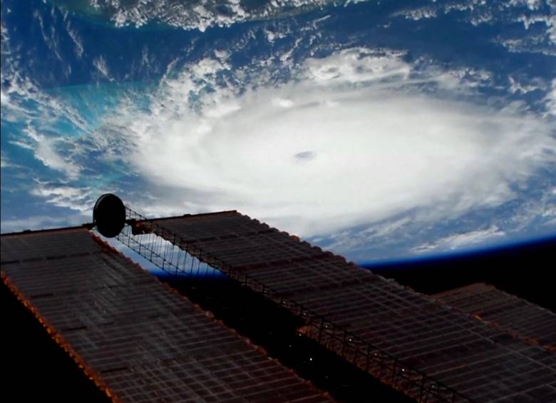 Huracán Dorian visto desde la Estación Espacial Internacional el 1 de septiembre. Foto: Nasa