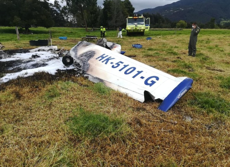 Accidente aéreo en Bogotá, sin heridos