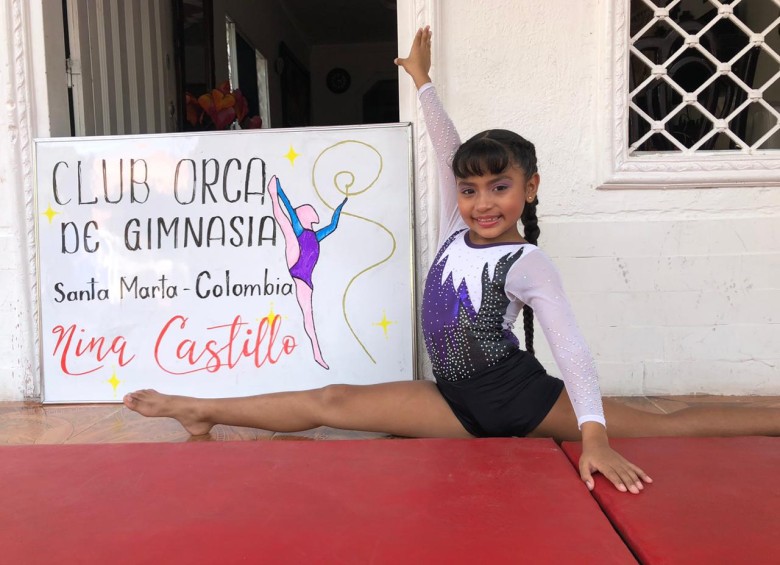 Como Nina, desde Santa Marta, atletas entre los 3 y 20 años participaron en el certamen virtual, a través de Facebook, para mantener la actividad desde casa. FOTO Cortesía Medegym