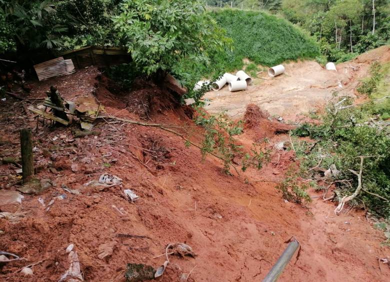 Imagen de una de las emergencias que se presentó en el municipio de Remedios, al Nordeste de Antioquia. FOTO: CORTESÍA DAPARD